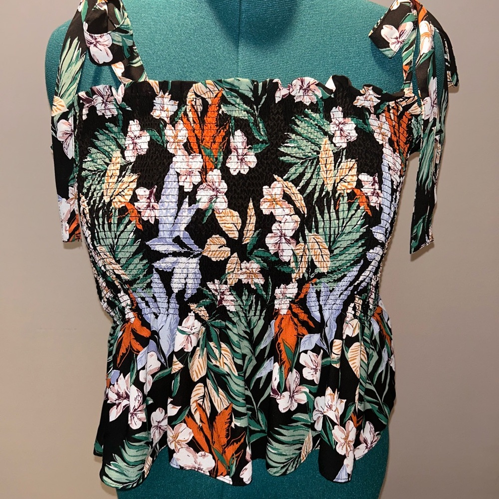 Floral Smocked Women's Top